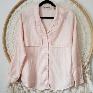 Diane Von Furstenberg Vintage Safari Button Down Roll Tab Sleeve Shirt 12